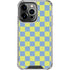 Neon Checkered iPhone 14 Pro Clear Case